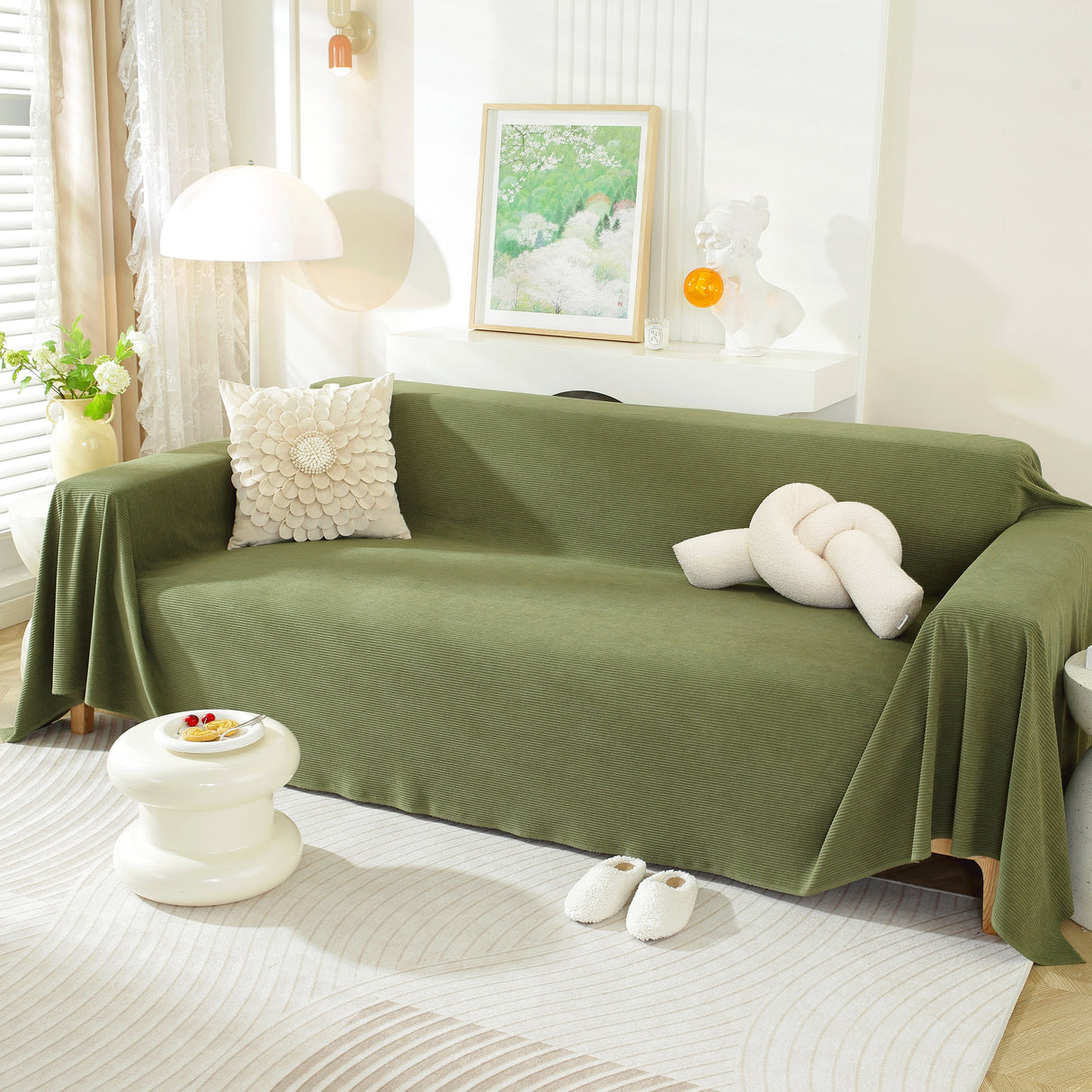 Soft Plush Warm Couch Cover Blanket for Sofa