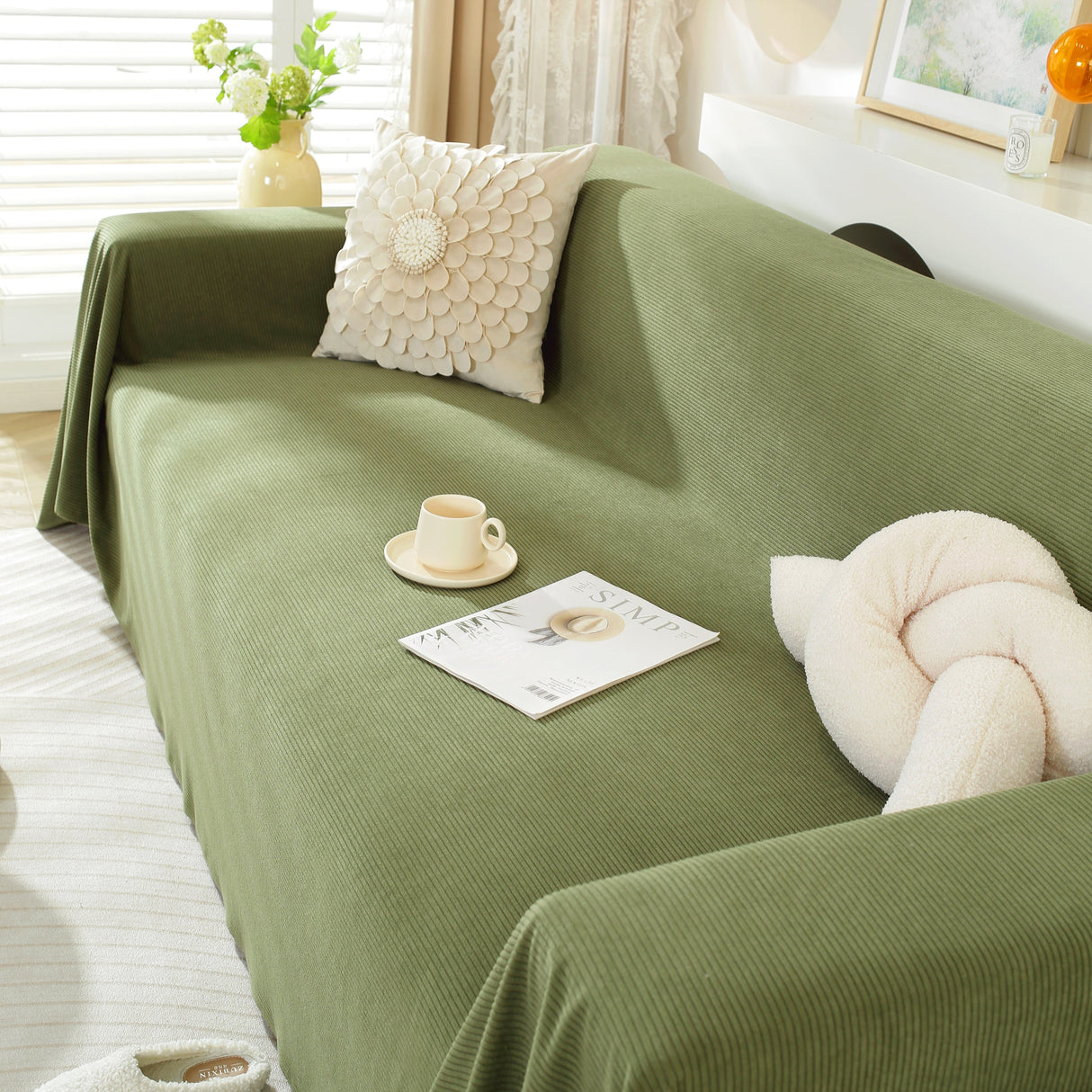 Soft Plush Warm Couch Cover Blanket for Sofa