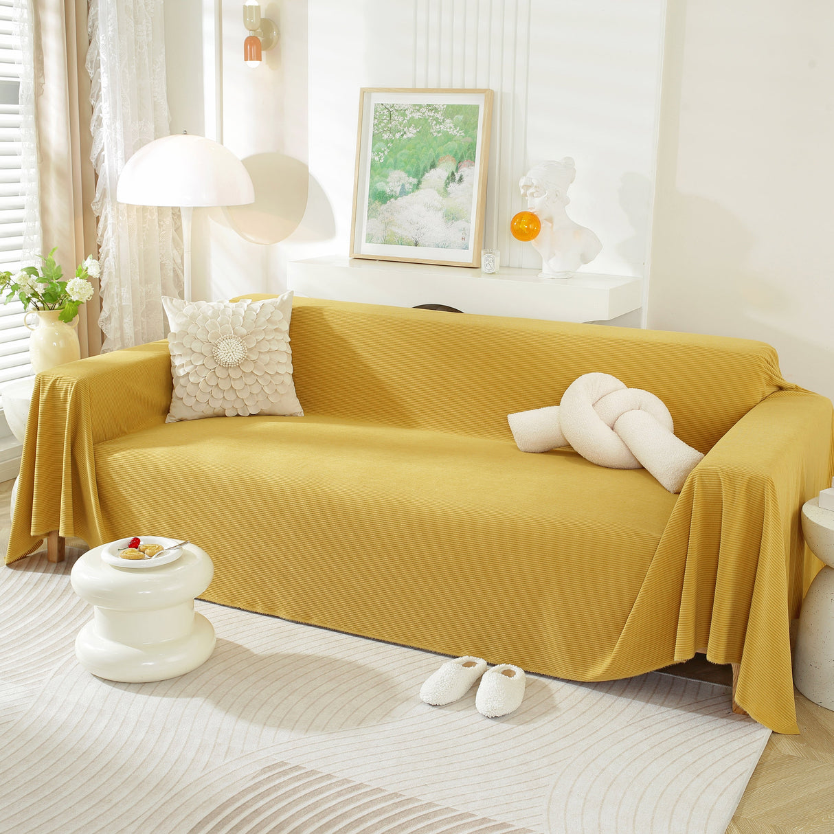 Soft Plush Warm Couch Cover Blanket for Sofa