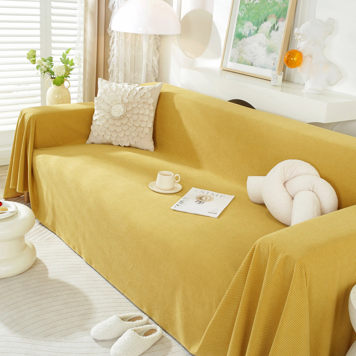 Soft Plush Warm Couch Cover Blanket for Sofa