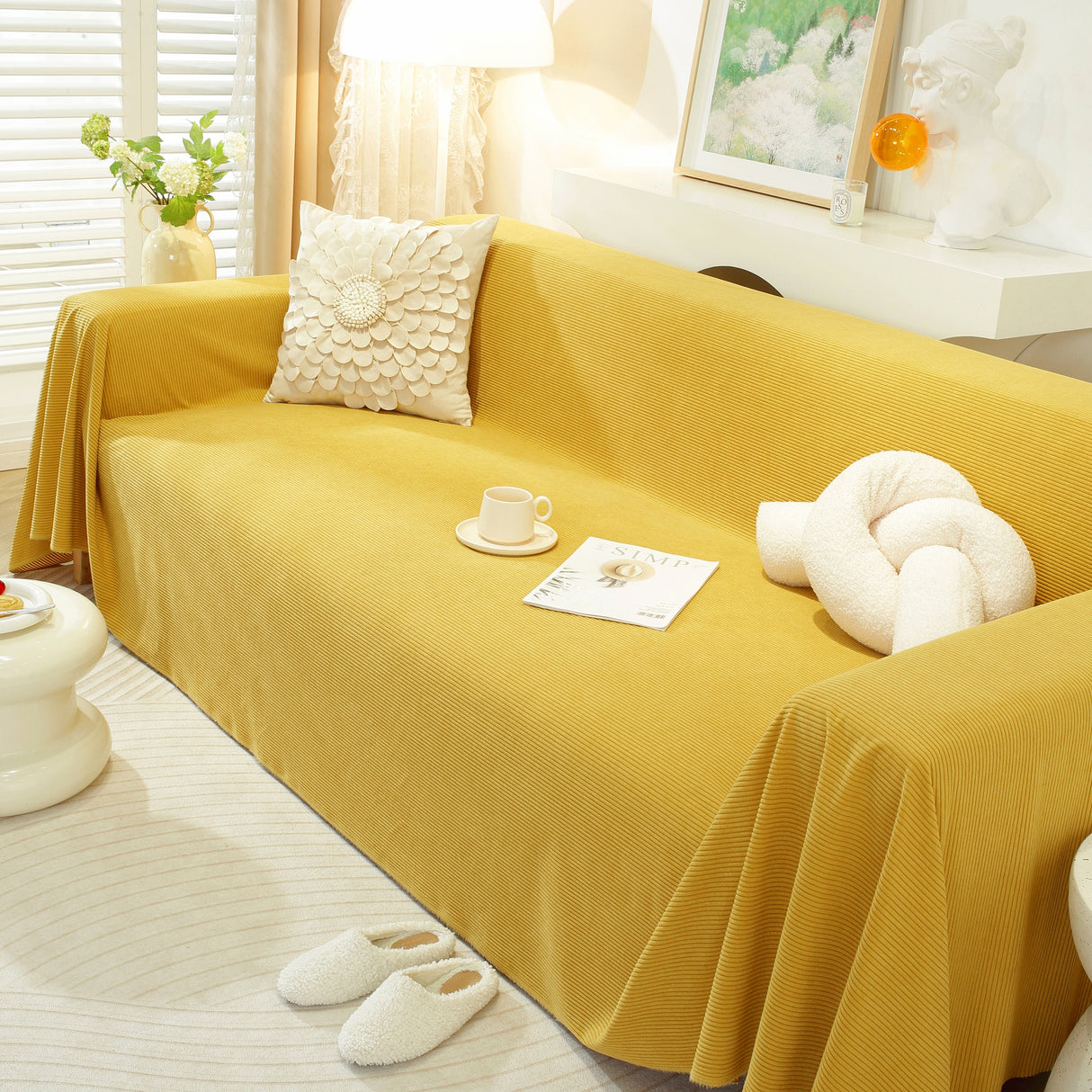 Soft Plush Warm Couch Cover Blanket for Sofa