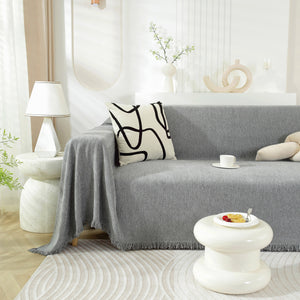 Chenille Herringbone Couch Protector Blanket, Stylish Throw Blankets for Couch and Couch Throw Cover