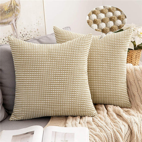Cozy Textured Knitted Cushion Cover (No Inserts)