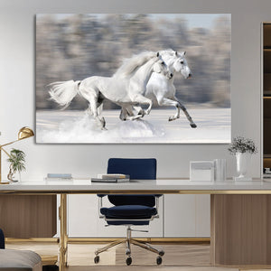 The White Horses Wall Art, Framed White Horses Wall Art