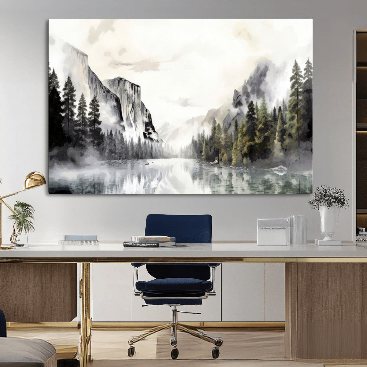 Yosemite Valley Wall Art Canvas Print – Framed and Ready to