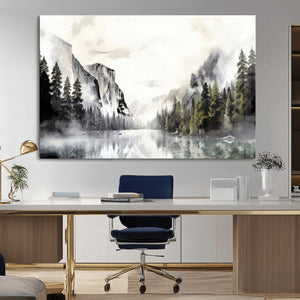 Yosemite Valley Wall Art Canvas Print – Framed and Ready to