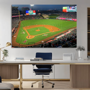 Angel Stadium Aerial Canvas Print – Los Angeles Angels