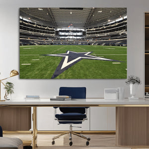 Dallas Cowboys Football Team Print - Arlington AT&T Stadium