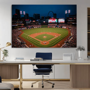 St. Louis Cardinals Baseball Team Print - Busch Stadium Wall