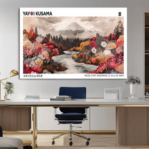 Yayoi Kusama Wall Art Canvas Print – Framed Large Abstract