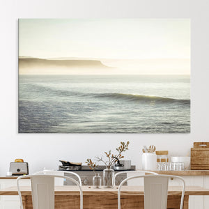 Coastal Cliffs Wall Art Canvas Print – Misty Ocean Seascape