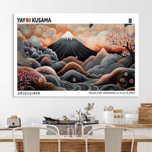 Yayoi Kusama Wall Art Canvas Print – Framed Japanese Dot Art