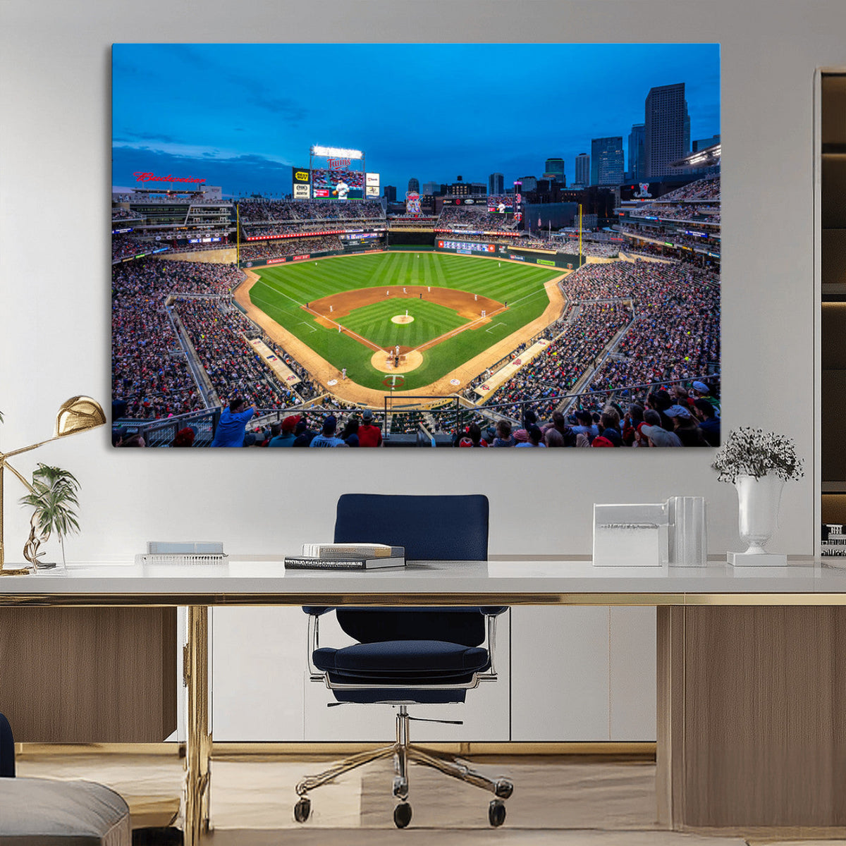 Target Field Stadium Wall Art Canvas Print – Minnesota Twins