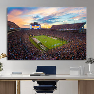 Jordan-Hare Stadium Wall Art Canvas Print, Football Stadium