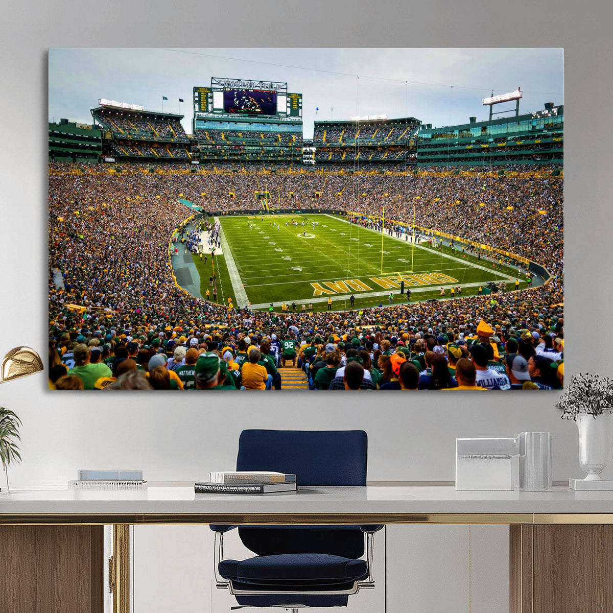 Green Bay Packers Lambeau Field Stadium Wall Art Canvas