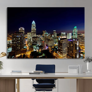Atlanta Skyline Wall Art Canvas Print – Modern Cityscape
