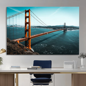 Golden Gate Bridge Wall Art Canvas Print – San Francisco