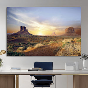 Monument Valley Desert Wall Art Canvas Print, Southwest