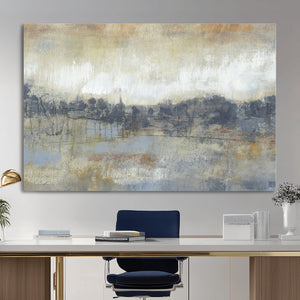 Abstract Neutral Landscape Painting Wall Art