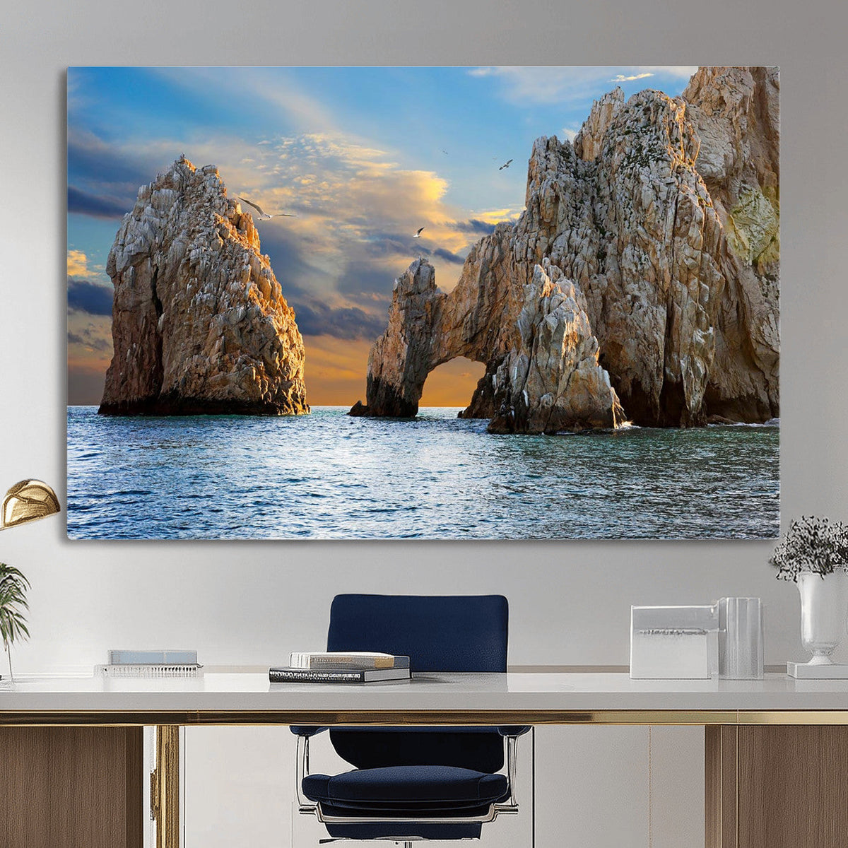 The Arch Cabo San Lucas Ocean Arch Wall Art Canvas Print,