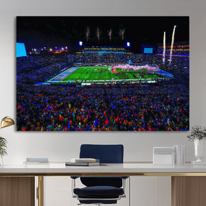 Ole Miss Rebels Vaught Hemingway Stadium Wall Art Canvas