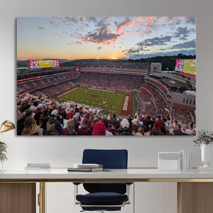 Donald W. Reynolds Razorback Stadium Wall Art Canvas Print –