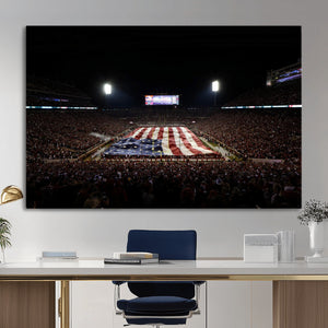 Oklahoma Memorial Stadium Wall Art Canvas Print – Oklahoma