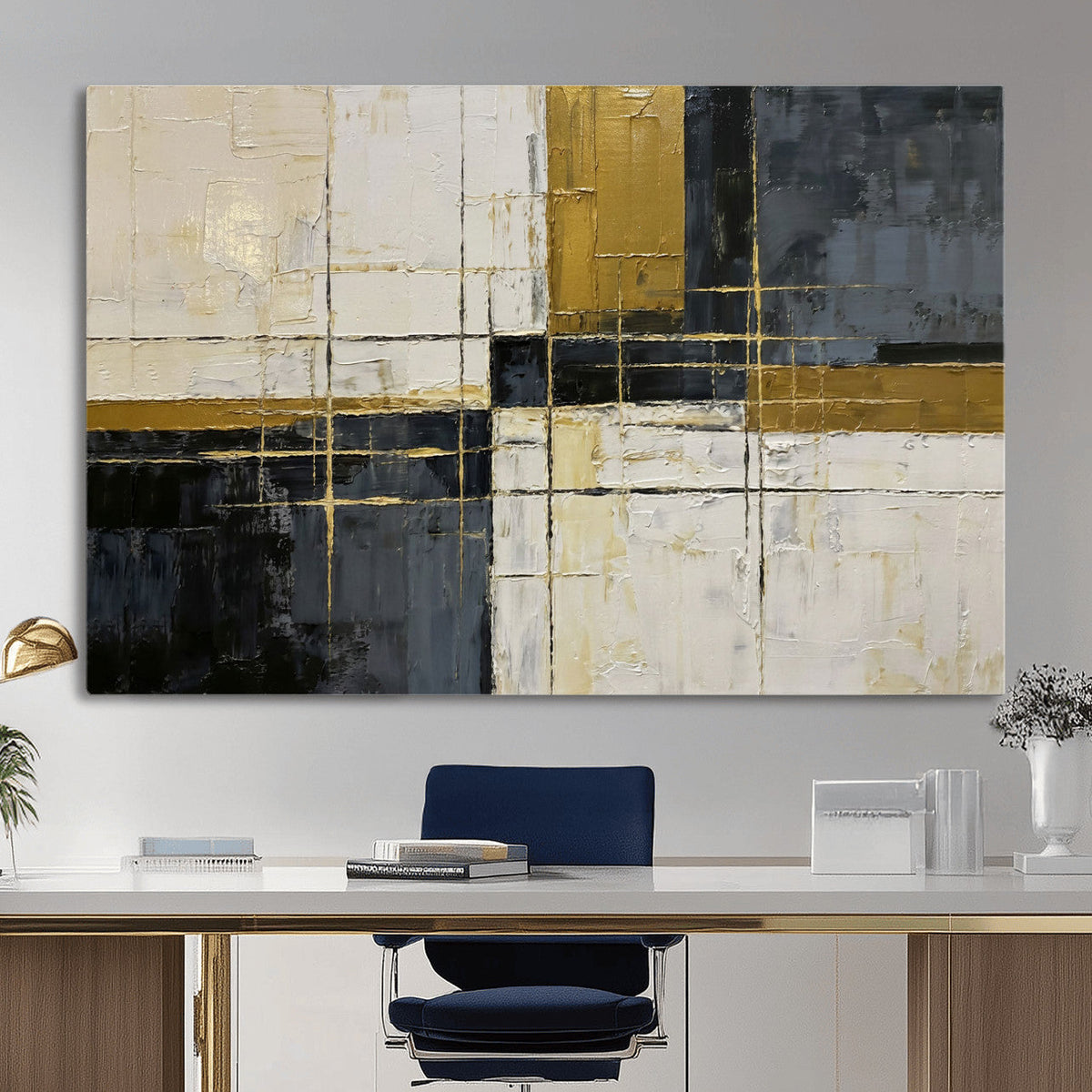 Geometric Abstract Wall Art Canvas Print