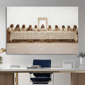 The Last Supper Wall Art Canvas Print, Jesus Christ Biblical