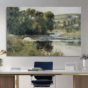 Streamside by Edward Mitchell Bannister Wall Art Canvas