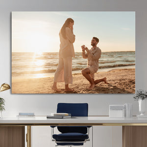 Custom Photo Framed Canvas Wall Art, Personalized Picture Print