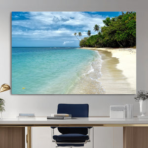 Puerto Rico Beach Paradise Wall Art – Tropical Coastal Print
