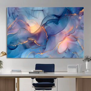 Colorful Abstract Canvas Wall Art Print, Vibrant Popup Color Art Print