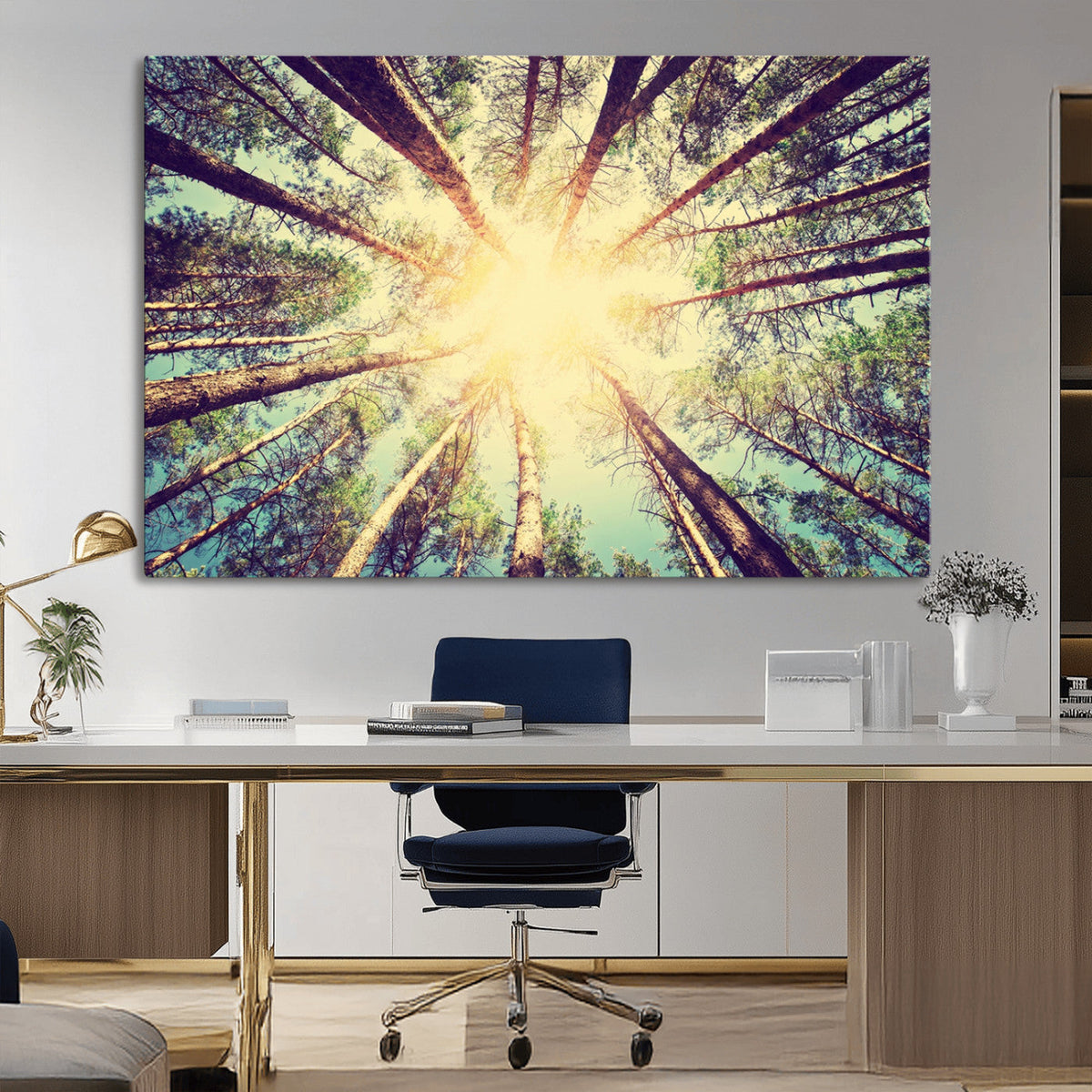 Tree and Sunshine Canvas Print
