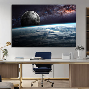 Space and Planet Canvas Print