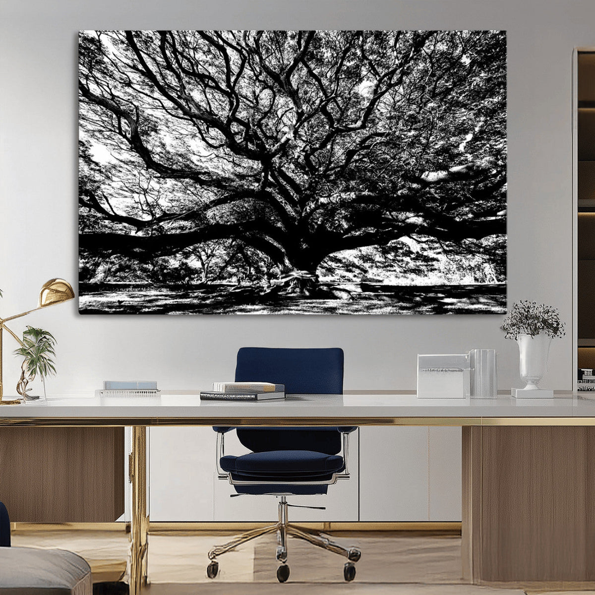 Mighty Angel Oak Wall Art | Angel Oak Tree Art Print