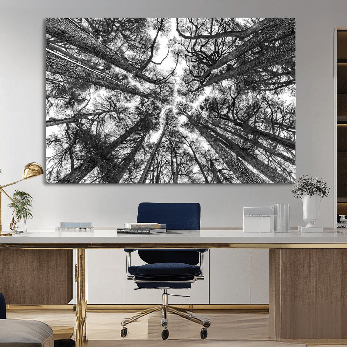 Trees Contemporary Art Canvas Print