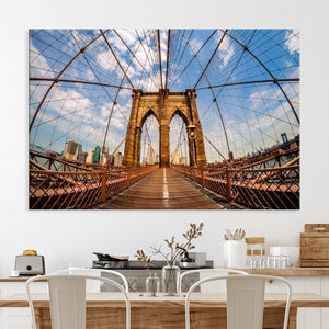 Brooklyn Bridge Manhattan Wall Art Canvas Print