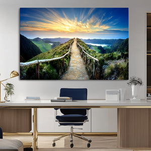 Mountain Landscape Wall Art Canvas Print
