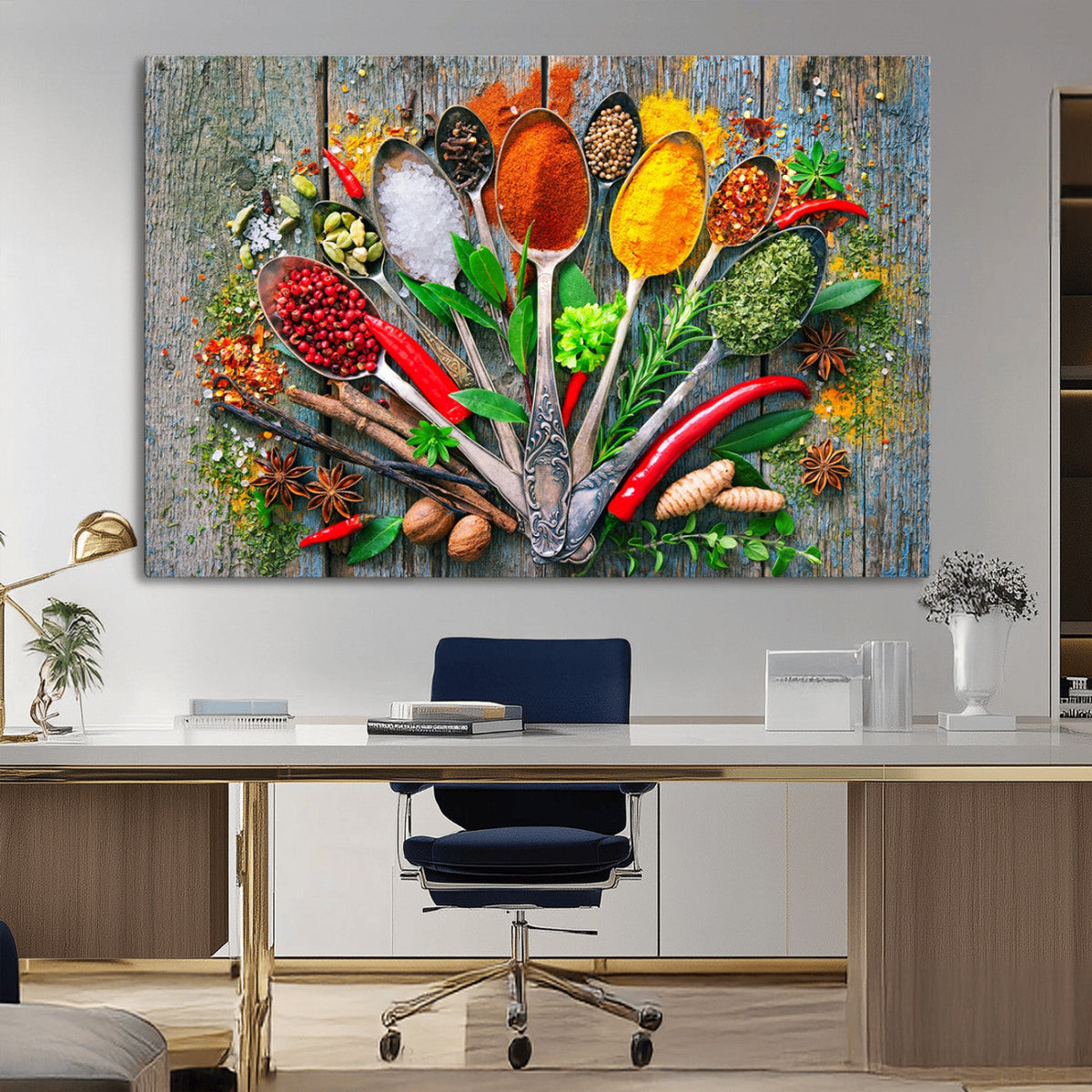 Spoonful of Spices Cooking Wall Art Canvas Print - Vibrant