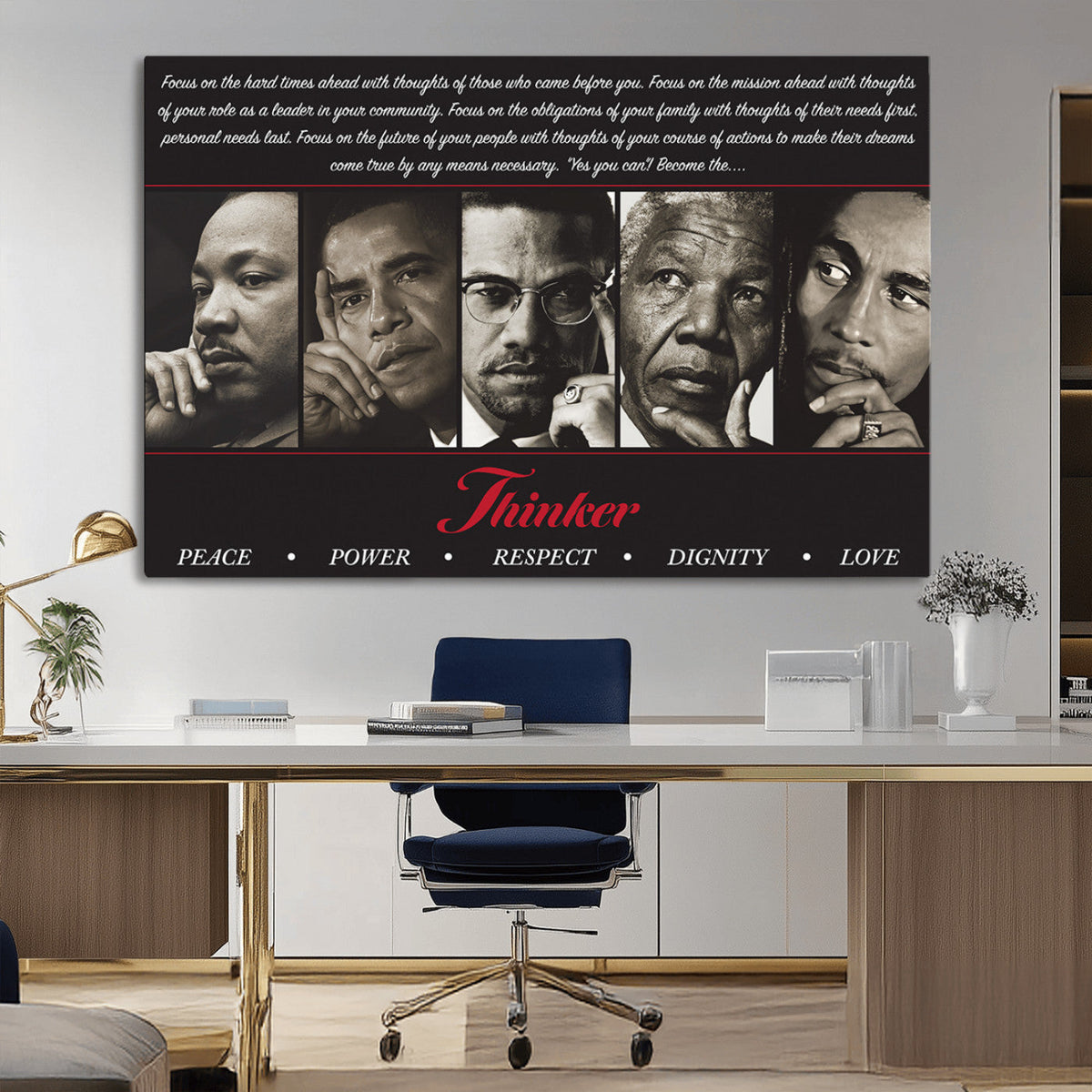 Thinkers of Wall Art Canvas Print - Inspirational Wall Art