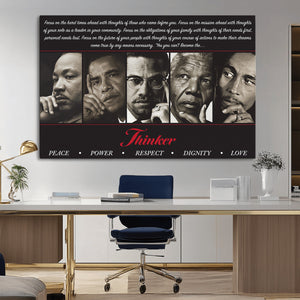 Thinkers of Wall Art Canvas Print - Inspirational Wall Art