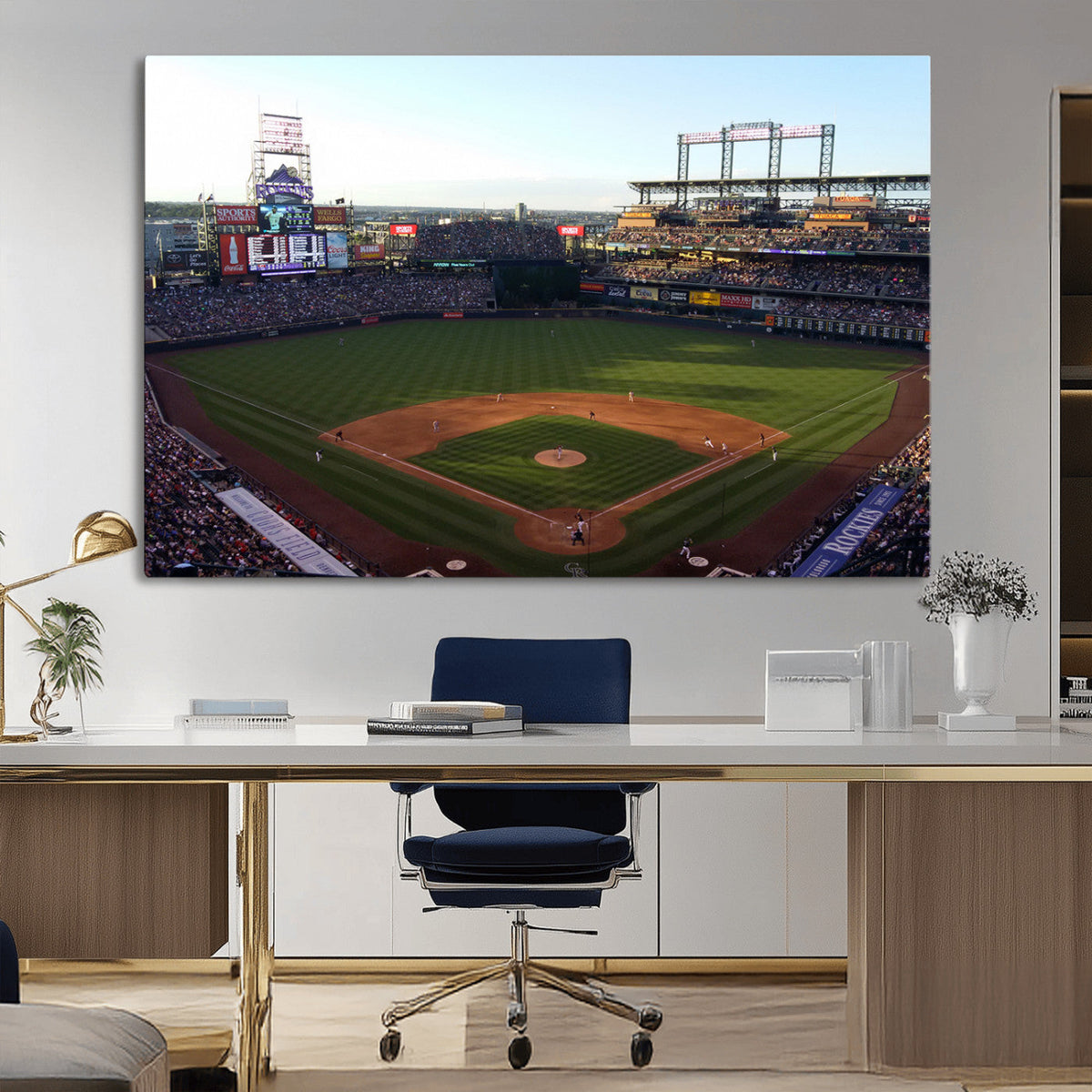 Colorado Rockies Coors Field Wall Art Canvas Print - MLB