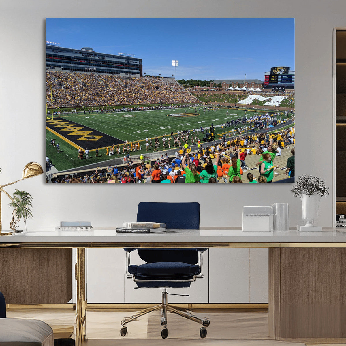 University of Missouri Tigers Football Team Print - Columbia