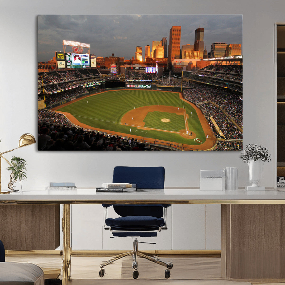 Minnesota Twins Baseball Team Print - Minneapolis Target
