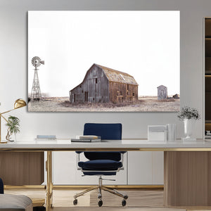 Set of 3 Rustic Farmhouse Wall Art Prints – Country Barn,