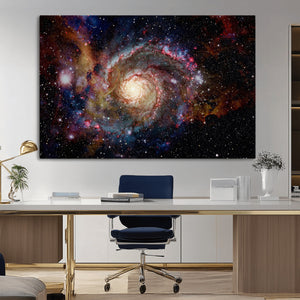 Nebula and Galaxies in Space Wall Art Canvas Print, Spiral