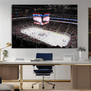 Rogers Place Edmonton Oilers Ice Hockey Stadium Wall Art,