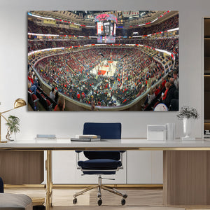 United Center Chicago Bulls Stadium Wall Art Canvas Print