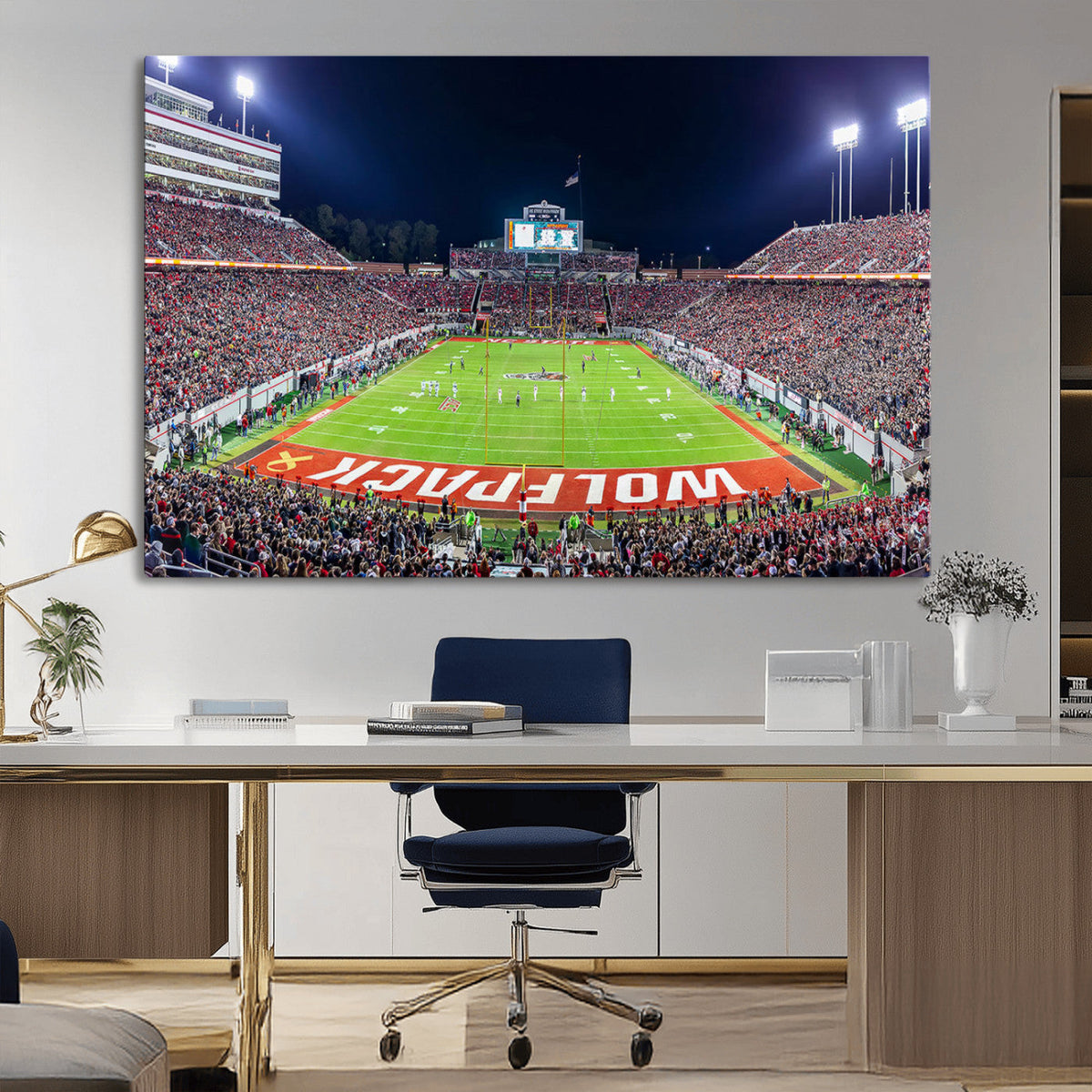NC State Wolfpack Canvas Print - Raleigh Carter-Finley